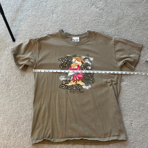 Vintage Walt Disney World Grumpy Short Sleeve Graphic Tee Sz Large 90s Y2K - Picture 4 of 5